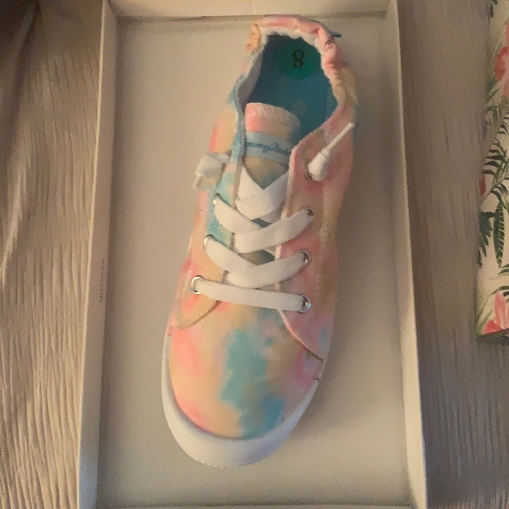 Tie dye shoes
